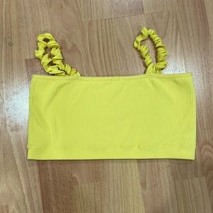 Cotton On yellow tank top size small